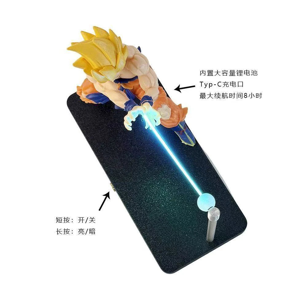 In Stock Dragon Ball Z Son Goku Kamehameha Lamp Anime Characters Collector Toys a Birthday Present Ornaments Decorations