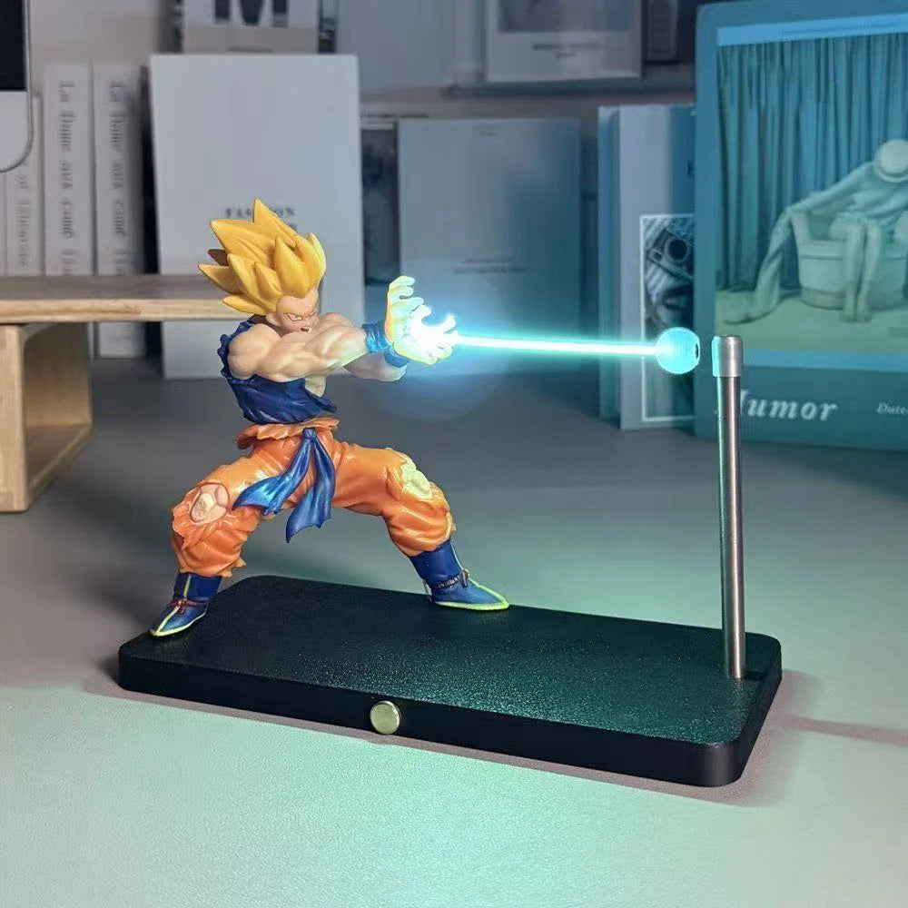 In Stock Dragon Ball Z Son Goku Kamehameha Lamp Anime Characters Collector Toys a Birthday Present Ornaments Decorations